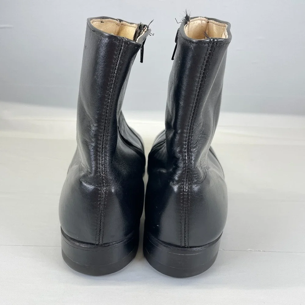 Nunn Bush Dress Boots Mens Size 13 EEE Extra-Wide Black Leather Zip Up Shoes